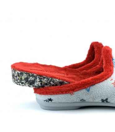 ZAPATILLA CASA VULCA-BICHA 1386 ROJO MICKEY
