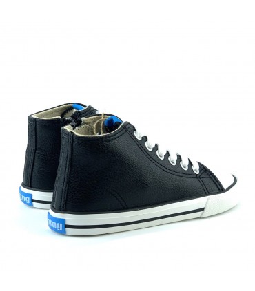 ZAPATILLA ABOTINADA RESPETUOSA MUSTANG CREMALLERA 49321 NEGRO