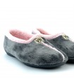 ZAPATILLA CASA VULCA-BICHA CERRADA 4306 GRIS ROSA