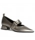 ZAPATO TACON BAJO CON HEBILLA M5740 PLOMO
