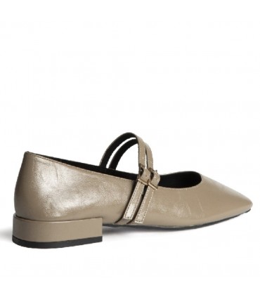 ZAPATO MARY JANE DOS HEBILLAS M5645 TAUPE