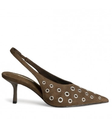 ZAPATO TACON DETALLES M5775 MARRON