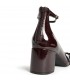 ZAPATO TACON CHAROL CON HEBILLAS M5750 BURDEOS