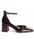 ZAPATO TACON CHAROL CON HEBILLAS M5750 BURDEOS