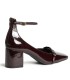 ZAPATO TACON CHAROL CON HEBILLAS M5750 BURDEOS