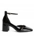 ZAPATO TACON CHAROL CON HEBILLAS M5750 NEGRO