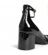 ZAPATO TACON CHAROL CON HEBILLAS M5750 NEGRO