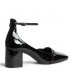 ZAPATO TACON CHAROL CON HEBILLAS M5750 NEGRO