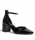 ZAPATO TACON CHAROL CON HEBILLAS M5750 NEGRO