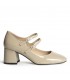 ZAPATO TACON CHAROL CON HEBILLAS M5755 TAUPE