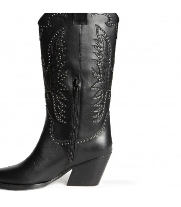 BOTA CAWBOY TACHUELAS M5801 NEGRO