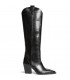 BOTA ALTA POLIPIEL TACON CAMPERO M5821 NEGRO