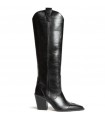 BOTA ALTA POLIPIEL TACON CAMPERO M5821 NEGRO