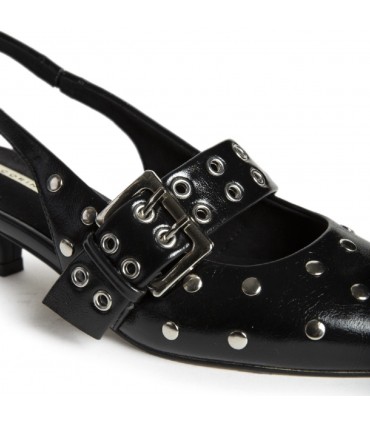 ZAPATO TACON TACHUELAS M5772 NEGRO