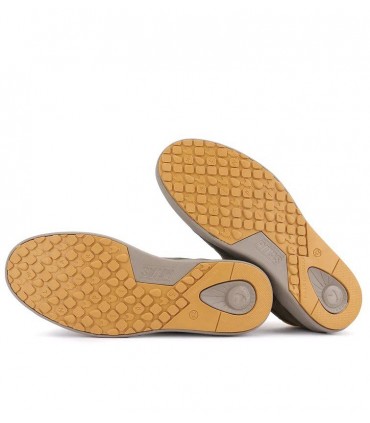 ZAPATILLA CHICO PIEL WALK IN PITAS KUME 14-KAKI
