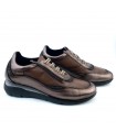 ZAPATO 48 HORAS PIEL 520708/54 MARRON COBALTO METAL