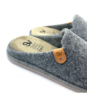 ZAPATILLAS CASA SALVI HEBILLA 47L-000 ELFO GRIS