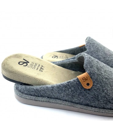 ZAPATILLAS CASA SALVI HEBILLA 47L-000 ELFO GRIS