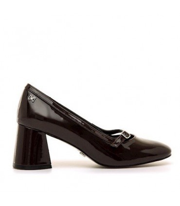 ZAPATO TACON CHAROL MARIA MARE 63706 BURDEOS