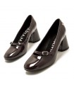 ZAPATO TACON CHAROL MARIA MARE 63706 BURDEOS