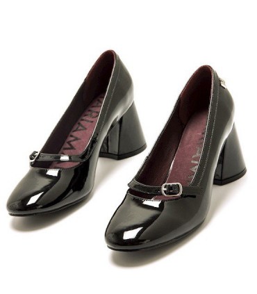 ZAPATO TACON CHAROL MARIA MARE 63706 NEGRO