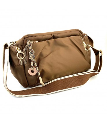 BANDOLERA NYLON KMV309352 BROWN