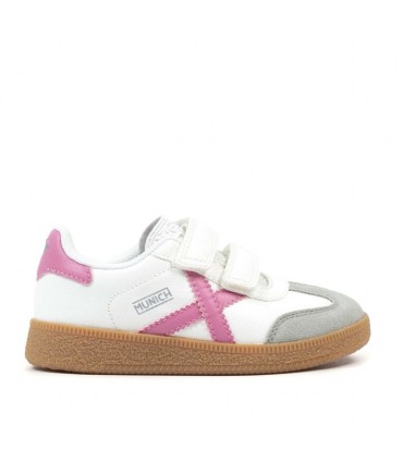ZAPATILLA MUNICH MINI BARRU VCO 09 BLANCO ROSA