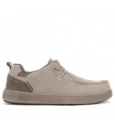 ZAPATO PIEL WALKIN PITAS IMPERMEABLE ARAL BEIGE