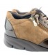 ZAPATO PIEL CORDON ELASTICO Y CREMALLERA 3316  BRONCE