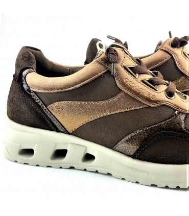 ZAPATILLA AMARPIES CORDON ELASTICO AMD29409 MARRON