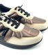 ZAPATILLA AMARPIES LETRA LATERAL AMD29399 CREMA BRONCE