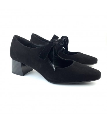 ZAPATO PIEL D CHICAS 4875 ANTE NEGRO