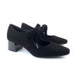 ZAPATO PIEL D CHICAS 4875 ANTE NEGRO