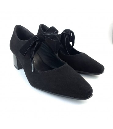 ZAPATO PIEL D CHICAS 4875 ANTE NEGRO