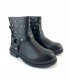 BOTA MOTERA NIÑA C1572 NEGRO