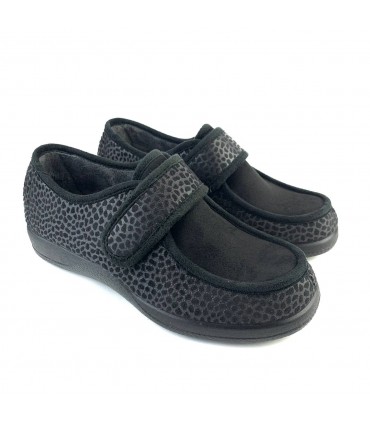 ZAPATILLA DEVALVERDE VELCRO WALABY 1128 NEGRO