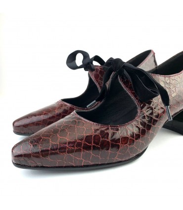 ZAPATO PIEL D CHICAS 4875 COCO BURDEOS