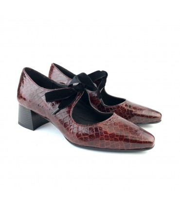 ZAPATO PIEL D CHICAS 4875 COCO BURDEOS