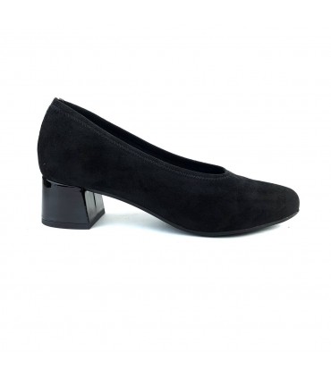ZAPATO TACON LICRA 3692 NEGRO