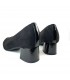ZAPATO TACON LICRA 3692 NEGRO