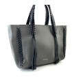 BOLSO POLIPIEL TRENZAS NDLD250304-1 GRIS