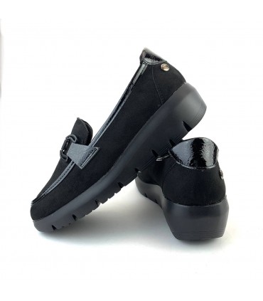ZAPATO CUÑA AMARPIES ABZ29307 NEGRO