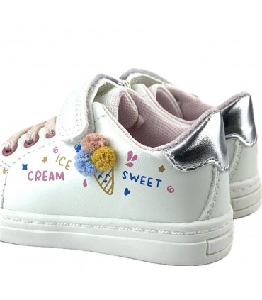 ZAPATILLA NIÑA HELADO C1267 BLANCO