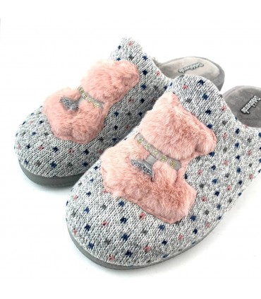 ZAPATILLA CASA DEVALVERDE 1176 OSO GRIS