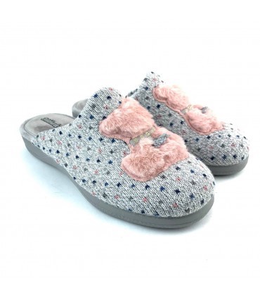 ZAPATILLA CASA DEVALVERDE 1176 OSO GRIS