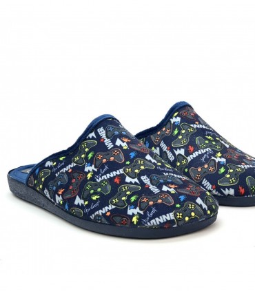 ZAPATILLA CASA JAVER CONSOLA 31-330 MARINO
