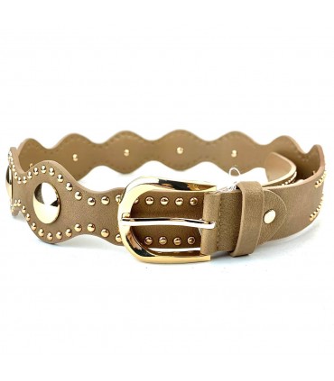 CINTURON CHAPITAS D8133 CAMEL
