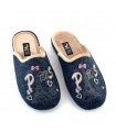 ZAPATILLA CASA JAVER PARIS 30-430 MARINO