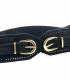 CINTURON ELASTICO HEBILLAS D-8125 NEGRO