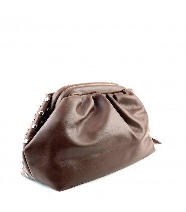 BOLSO VESTIR TACHUELAS KMV309413 CAFE